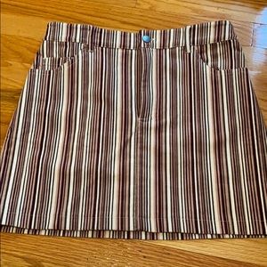 Corduroy Striped Skirt